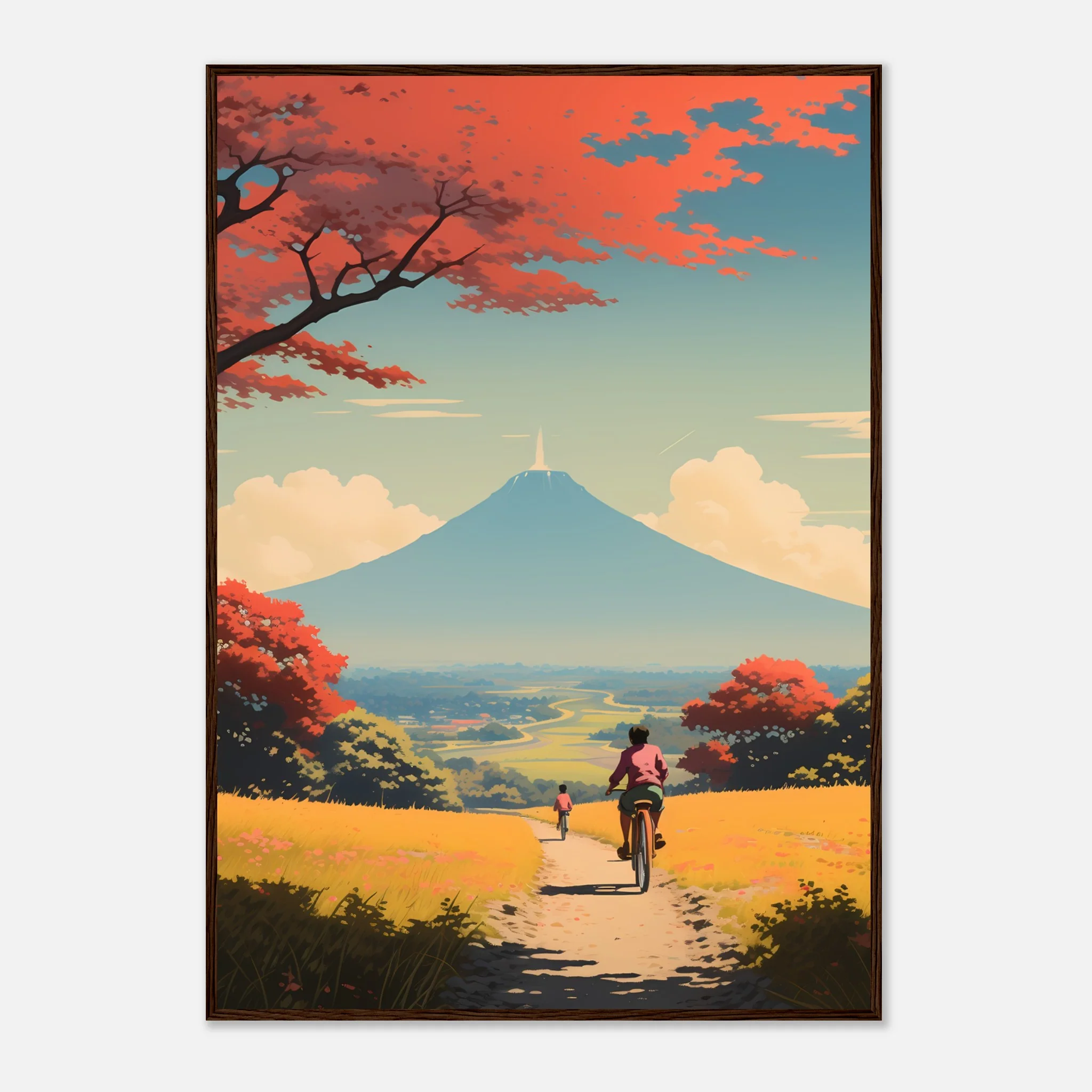 Autumn Ride to Mount Fuji – Poster - Image 9