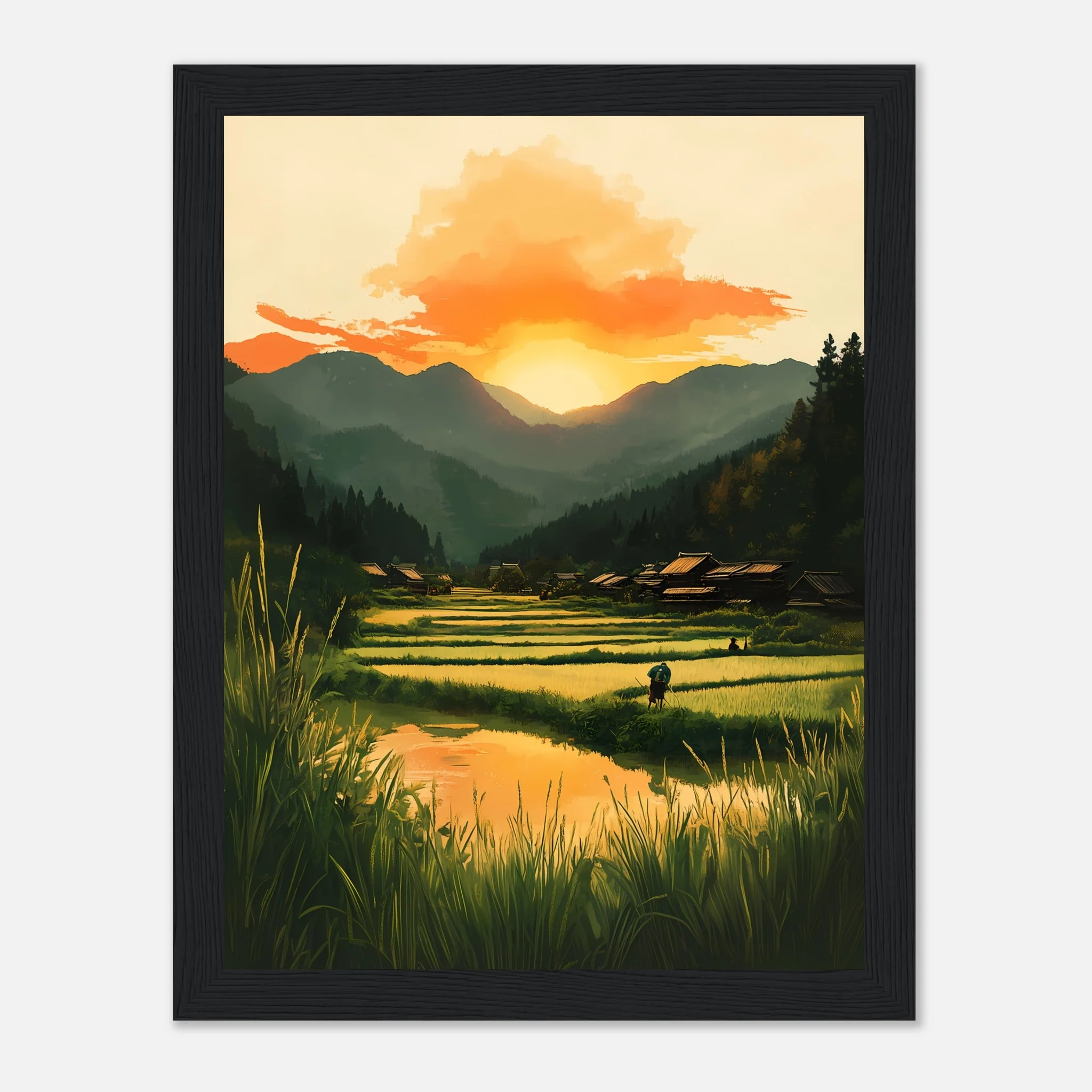 Dusk in Rural Japan – Poster - Image 14