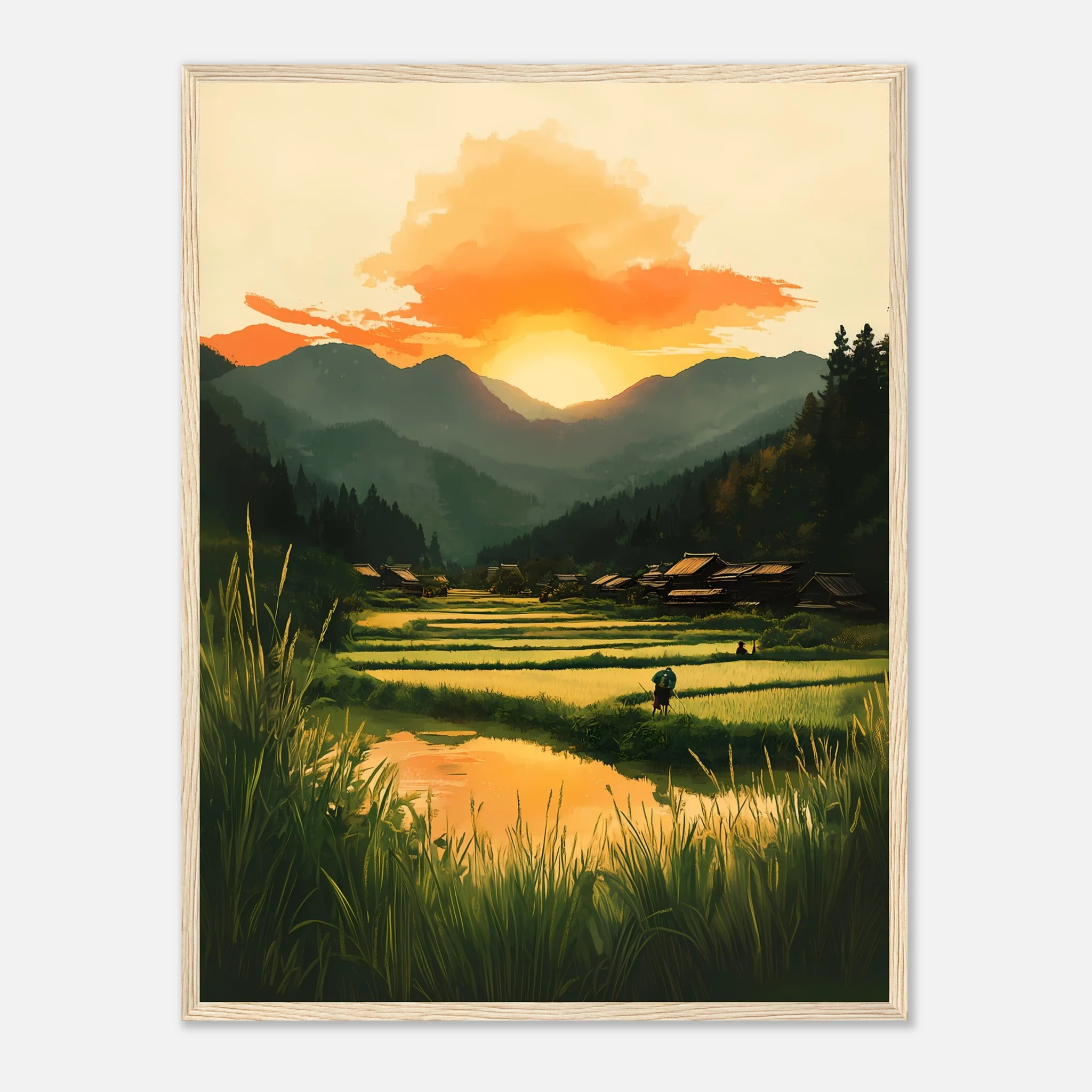 Dusk in Rural Japan – Poster - Image 22