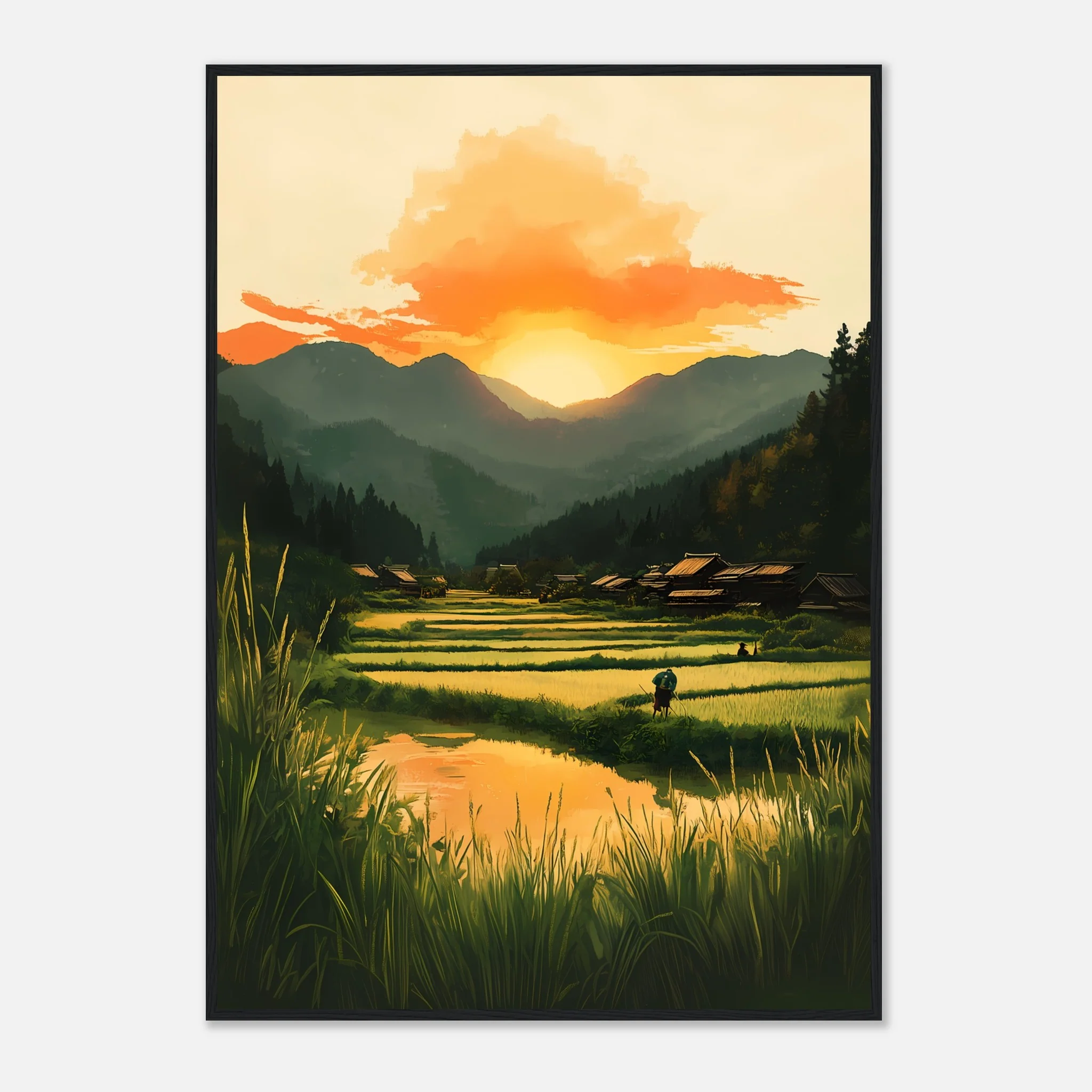 Dusk in Rural Japan – Poster - Image 27