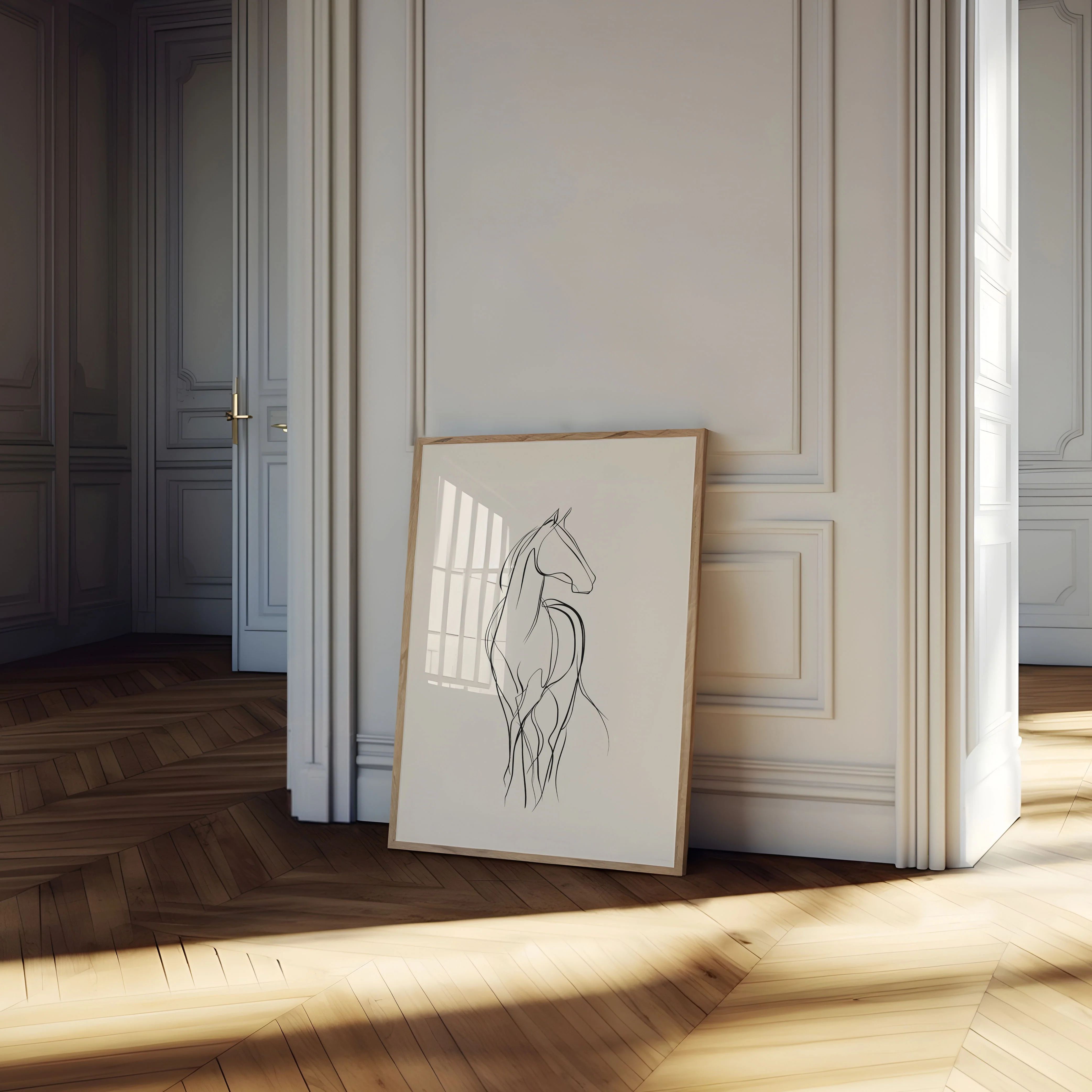 Elegant Horse Line Art Poster - Image 4
