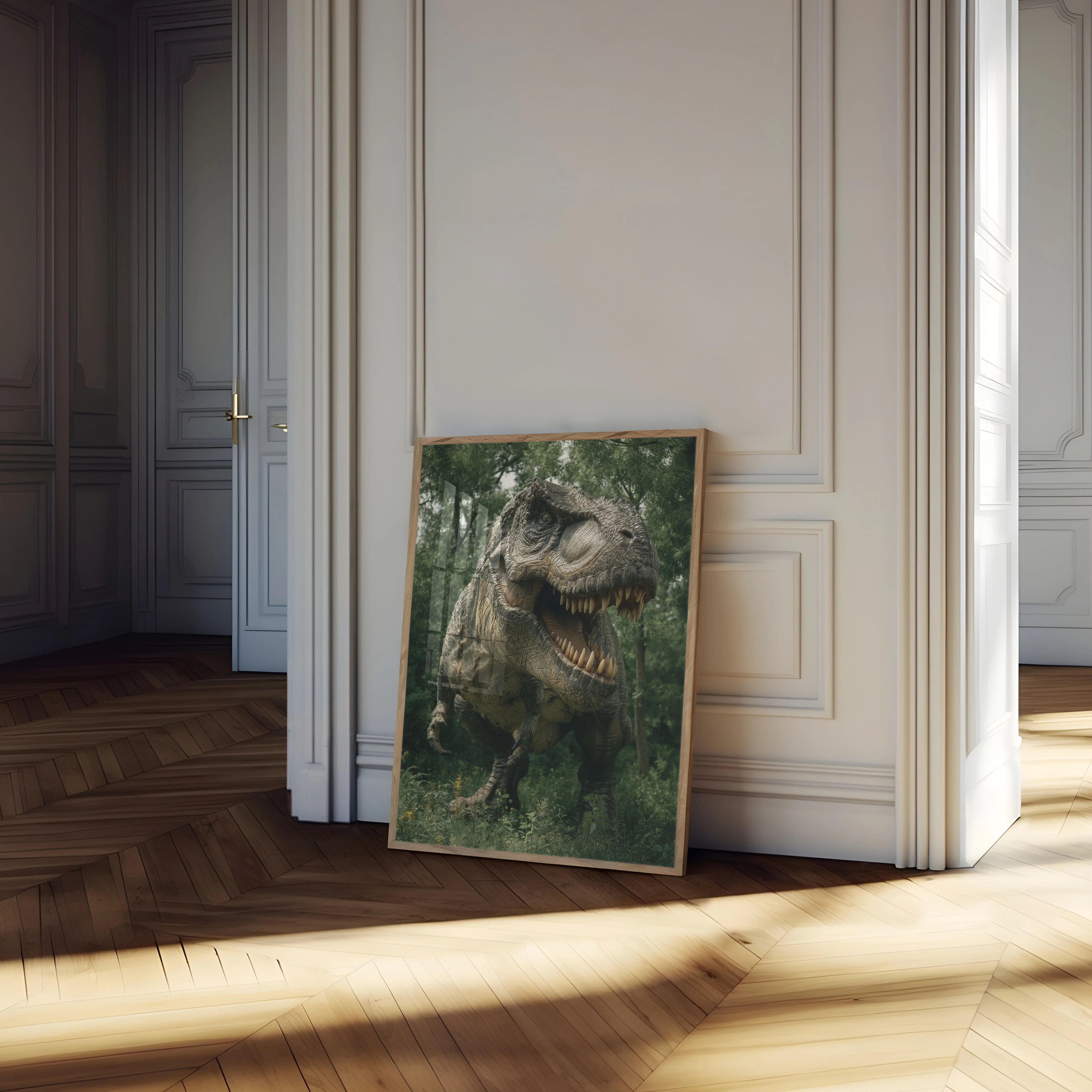 Fierce T-Rex Forest Roar Poster - Image 4