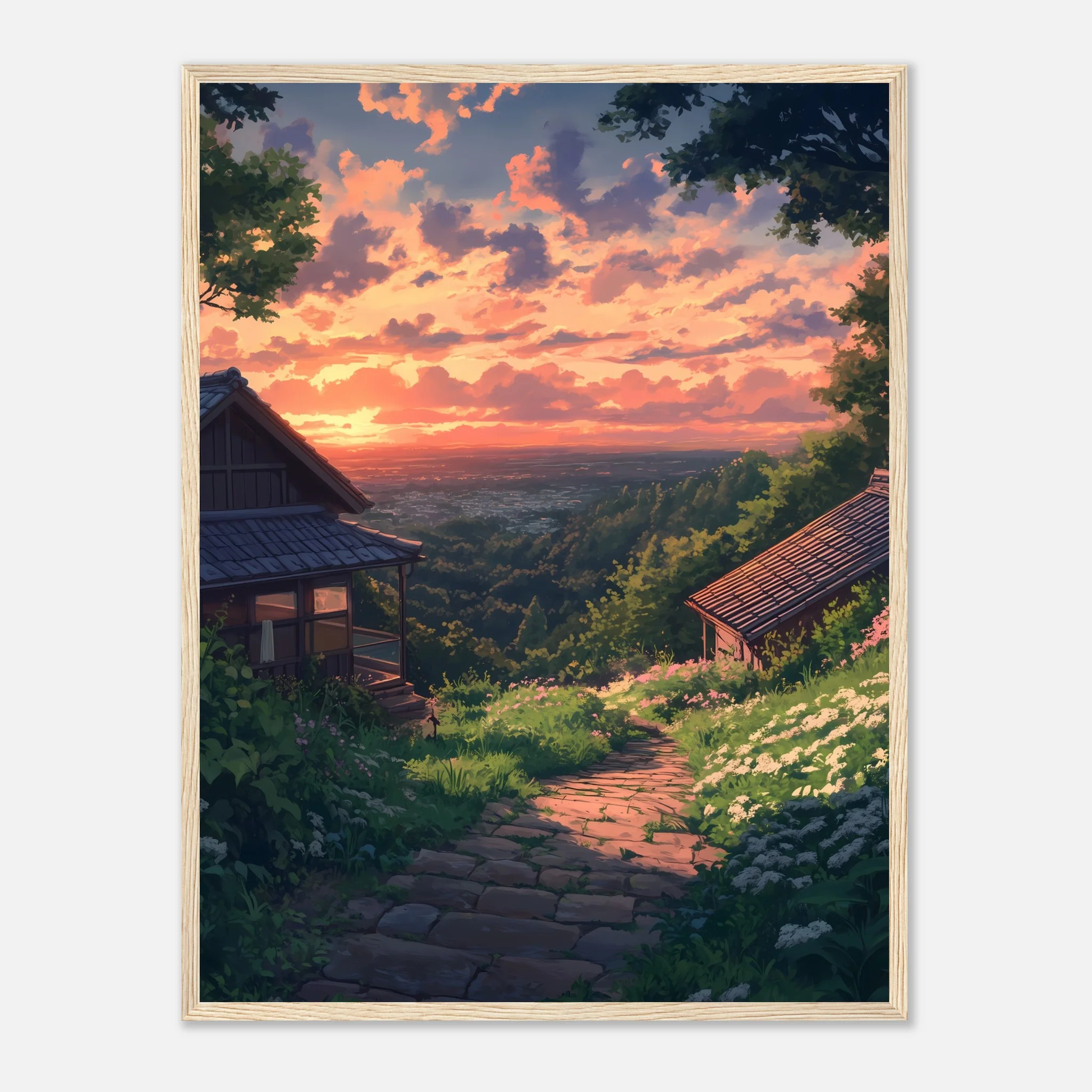 Golden Sunset in Japan – Poster - Image 17