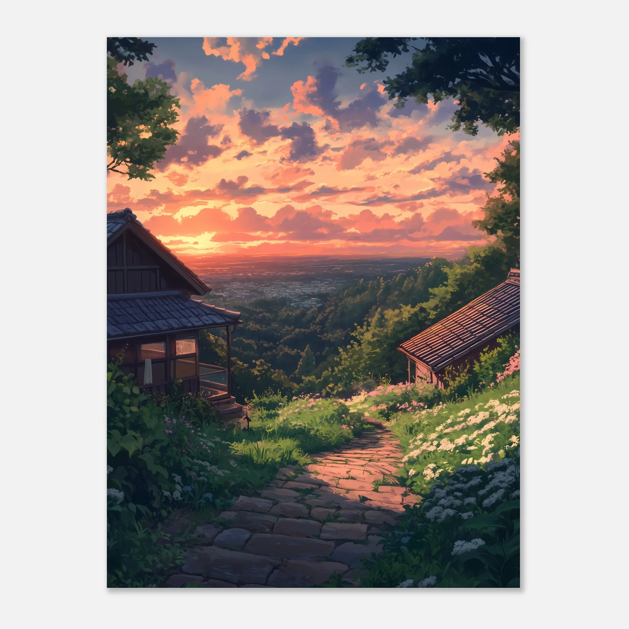 Golden Sunset in Japan – Poster - Image 26