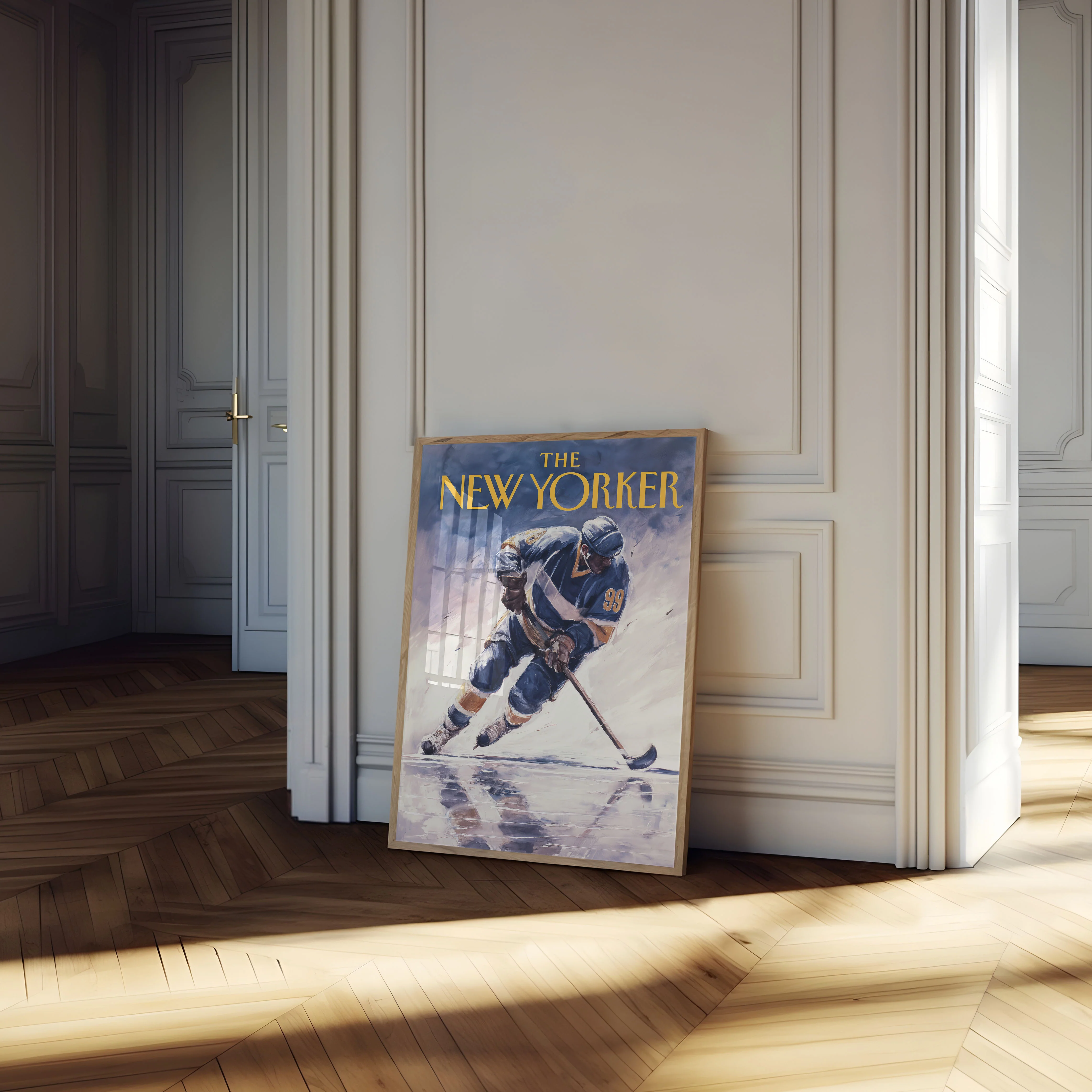 Hockey Legend 99 New Yorker Poster - Image 4