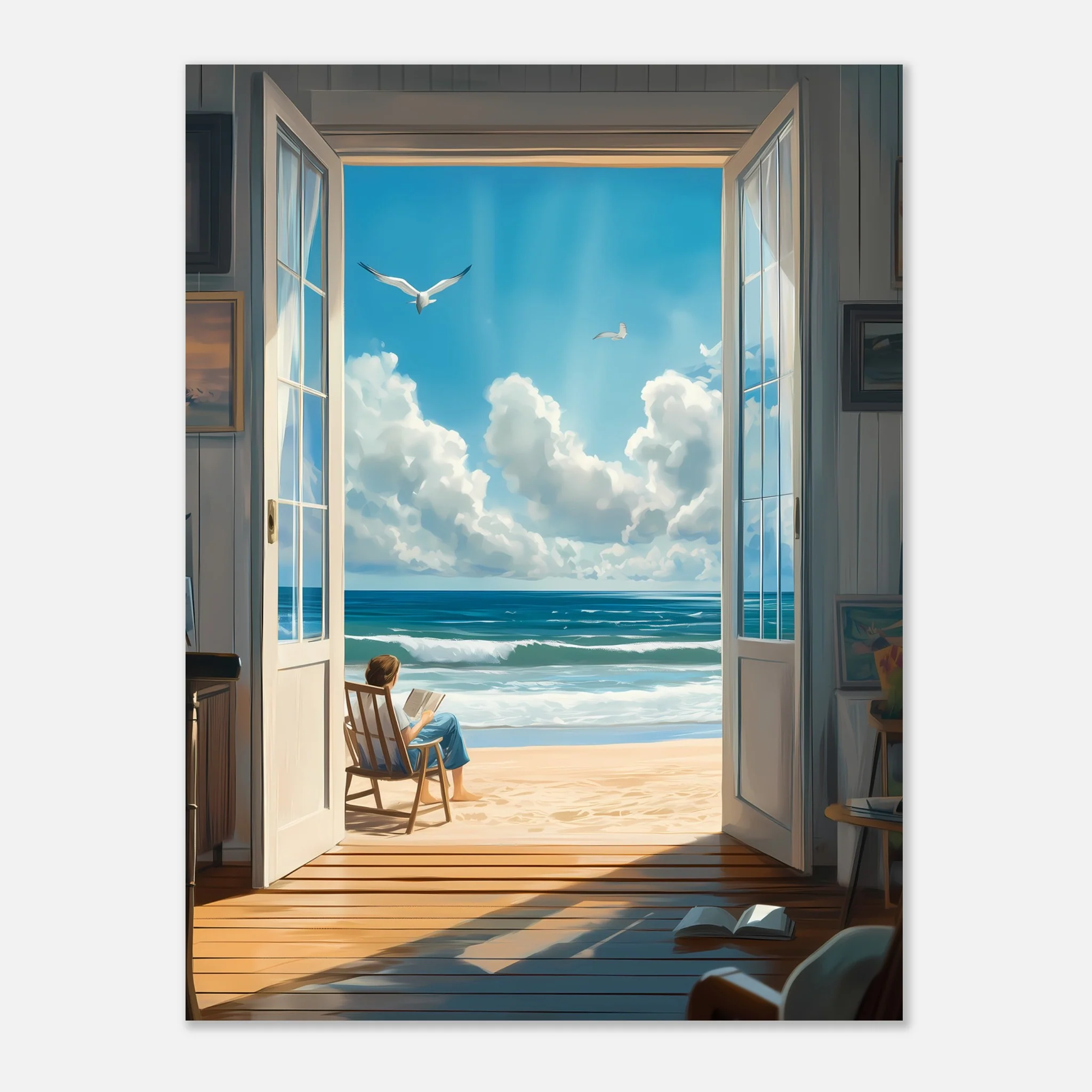 Reading by Shore – Poster - Image 18