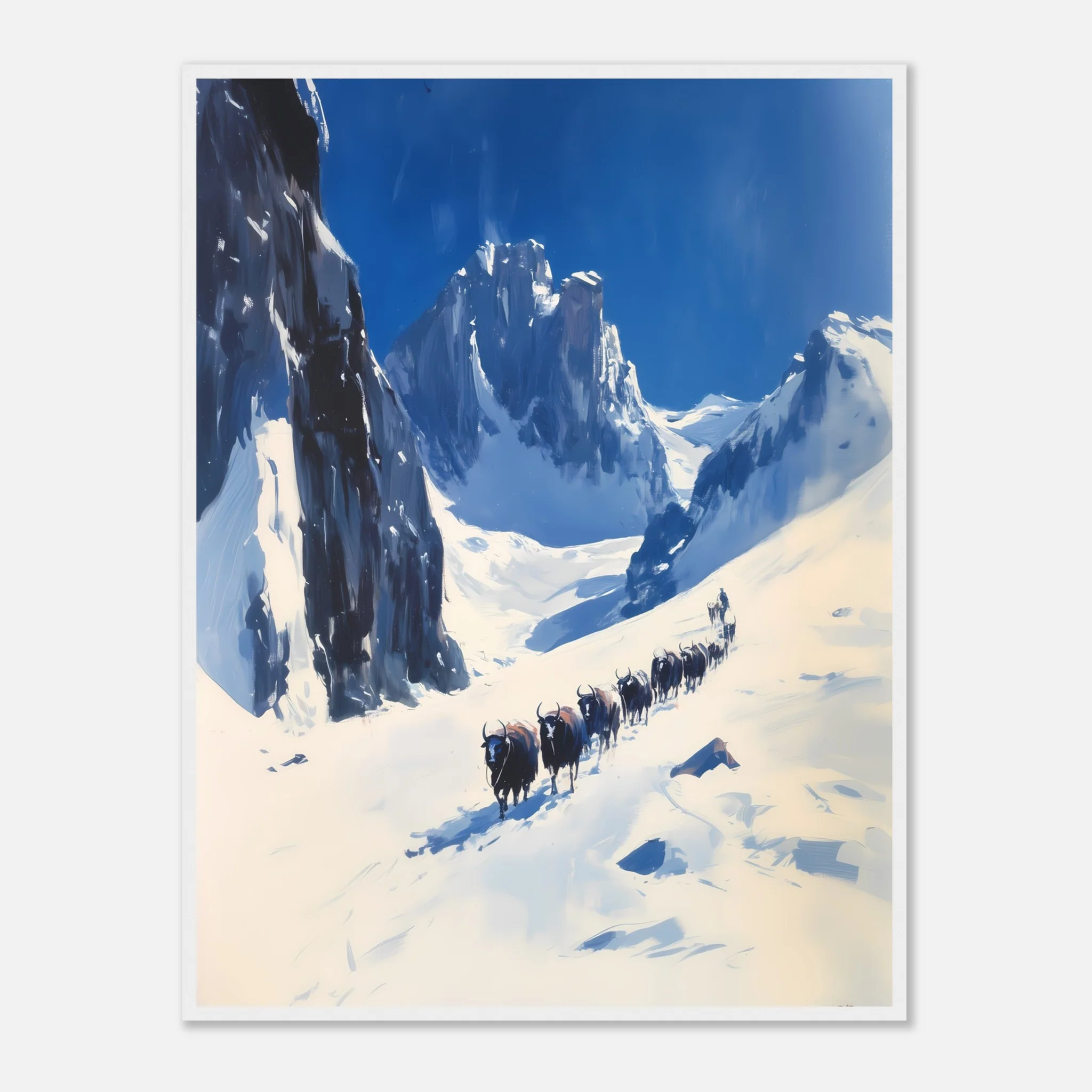 Yak Trail in the Winter Mountains - Image 22