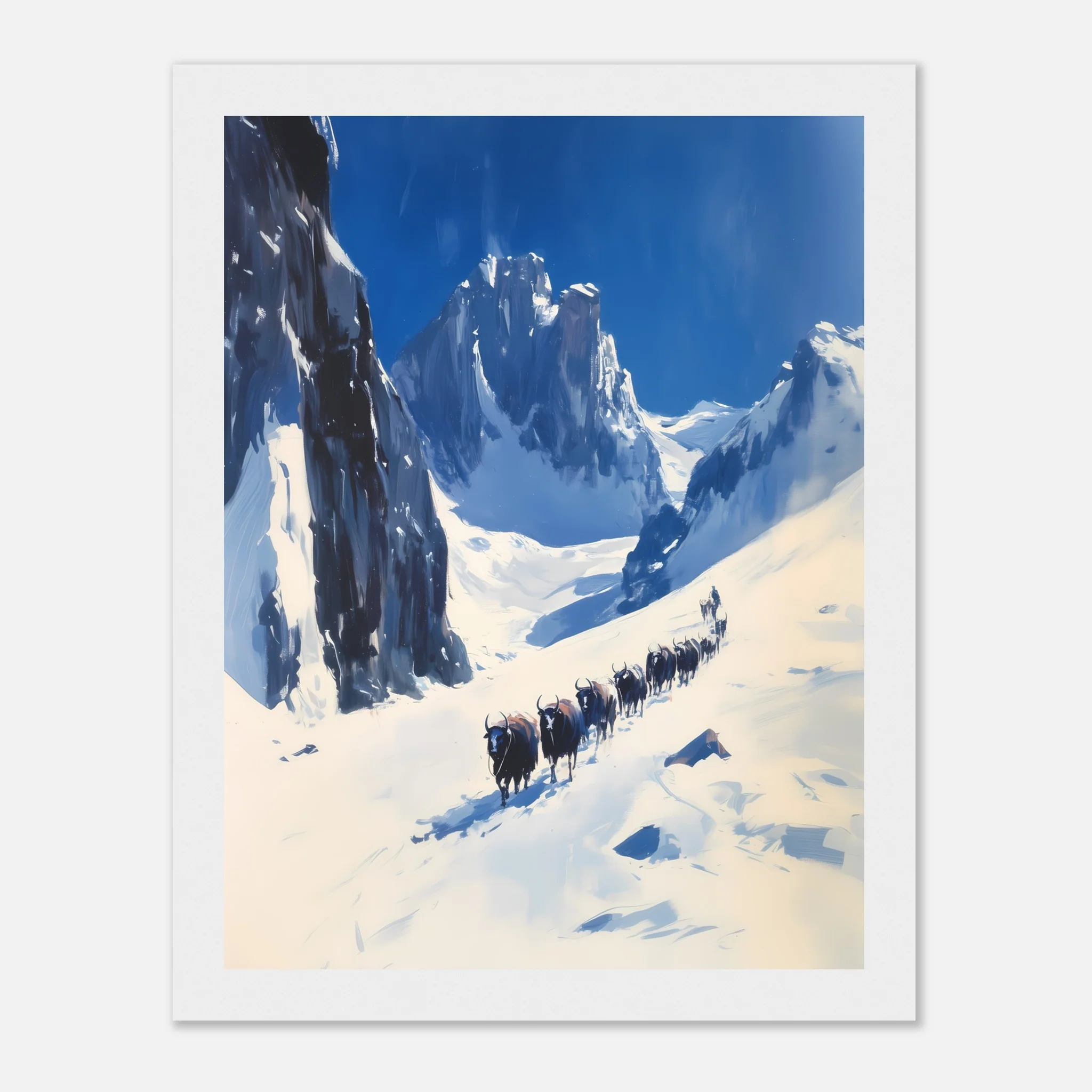 Yak Trail in the Winter Mountains - Image 25